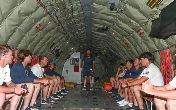 West Virginia University baseball team visits Offutt Air Force Base