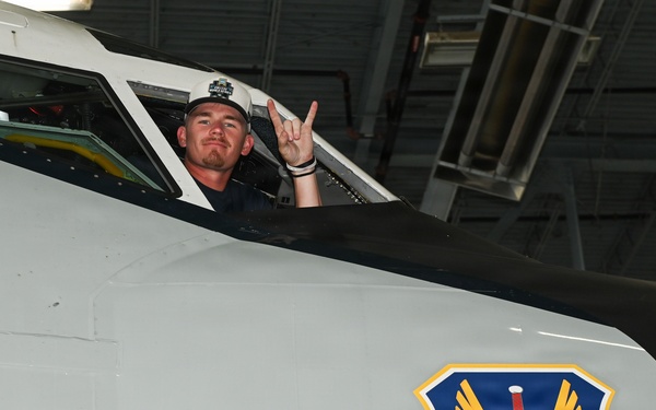 West Virginia University baseball team visits Offutt Air Force Base
