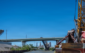 Cleveland Dredging Continues on the Cuyahoga River