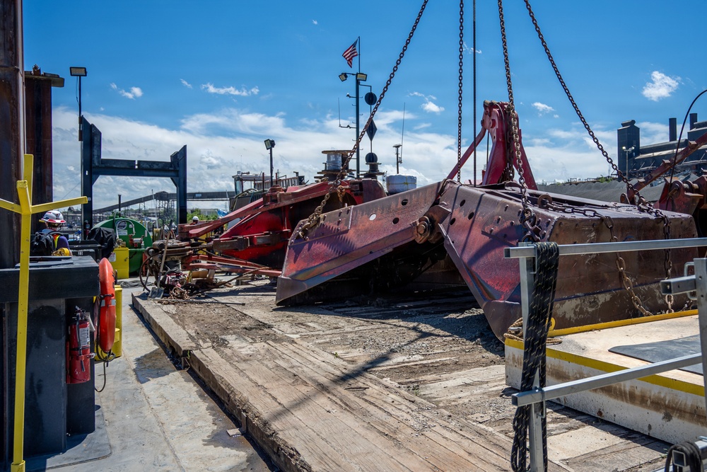 Cleveland Dredging Continues on the Cuyahoga River
