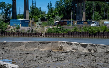 Cleveland Dredging Continues on the Cuyahoga River