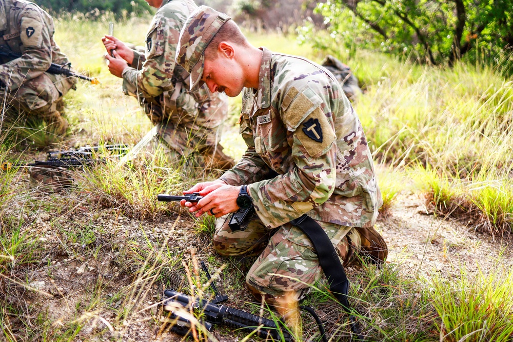 Candidates from the 1st Squadron, 124th Cavalry Regiment, Texas Army National Guard, completed the squadron's Spur Ride at Fort Hood, June 8-11, 2026, earning their place in the Order of the Spur.