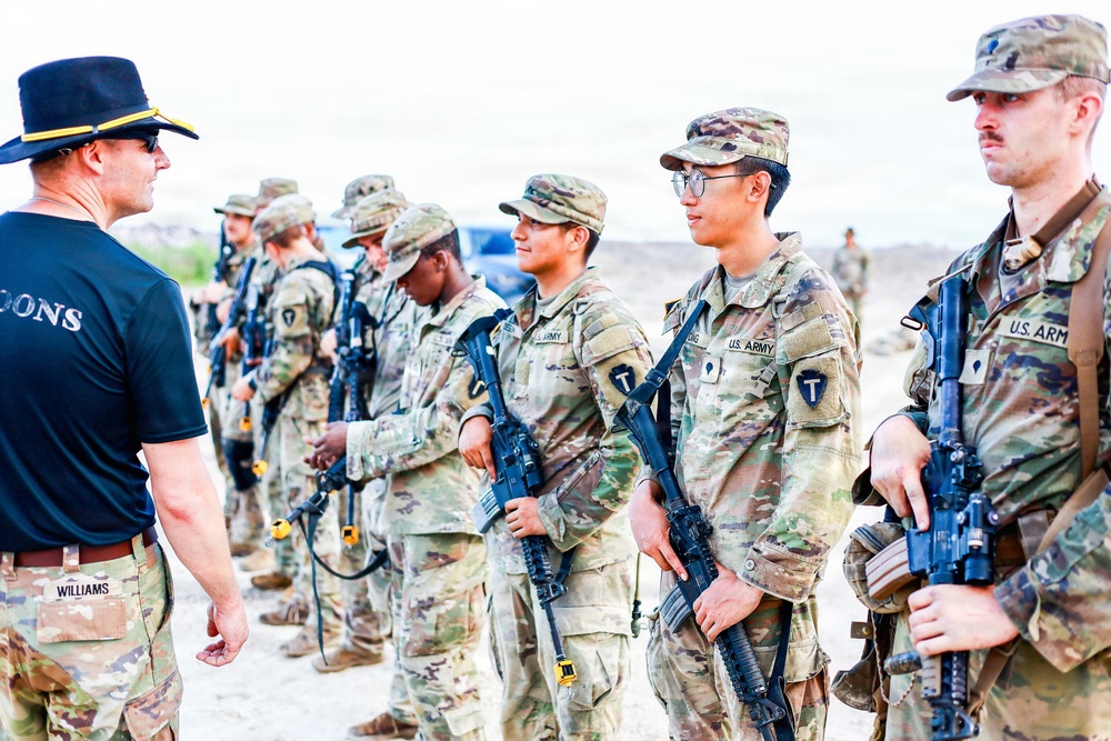 Candidates from the 1st Squadron, 124th Cavalry Regiment, Texas Army National Guard, completed the squadron's Spur Ride at Fort Hood, June 8-11, 2026, earning their place in the Order of the Spur.