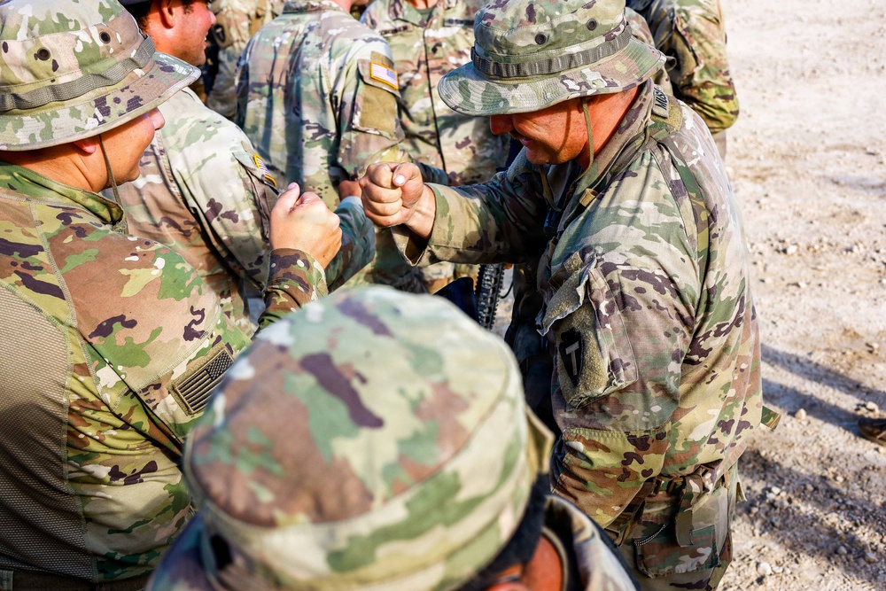Candidates from the 1st Squadron, 124th Cavalry Regiment, Texas Army National Guard, completed the squadron's Spur Ride at Fort Hood, June 8-11, 2026, earning their place in the Order of the Spur.