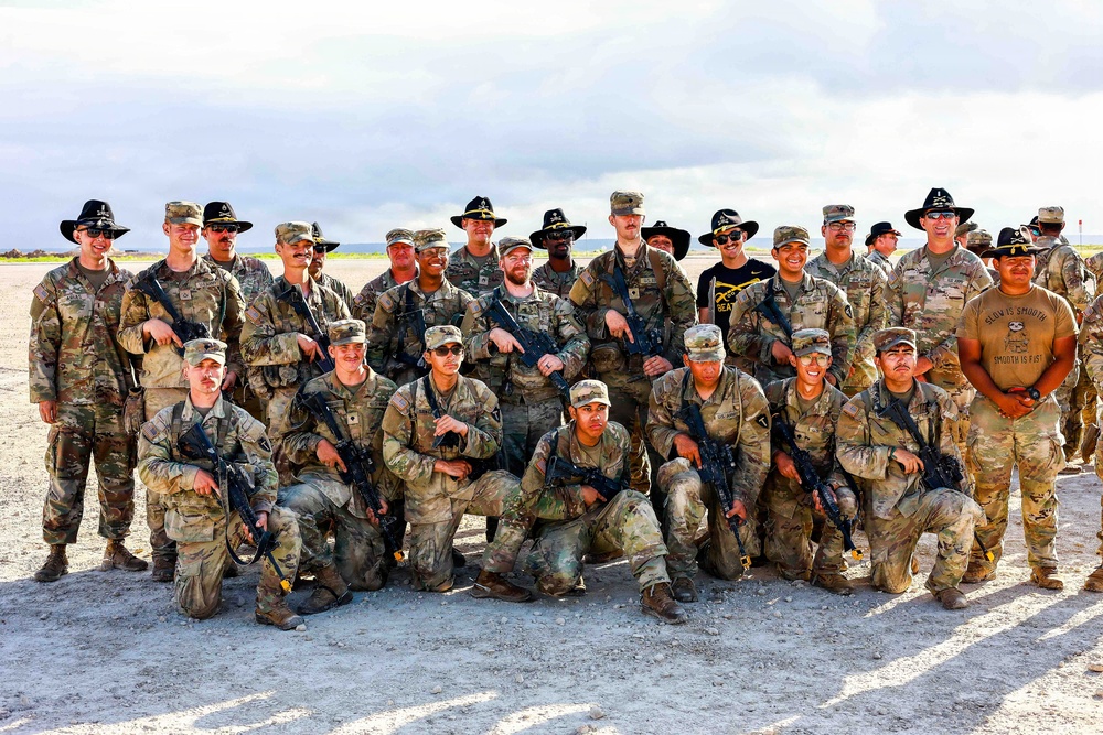 Candidates from the 1st Squadron, 124th Cavalry Regiment, Texas Army National Guard, completed the squadron's Spur Ride at Fort Hood, June 8-11, 2026, earning their place in the Order of the Spur.