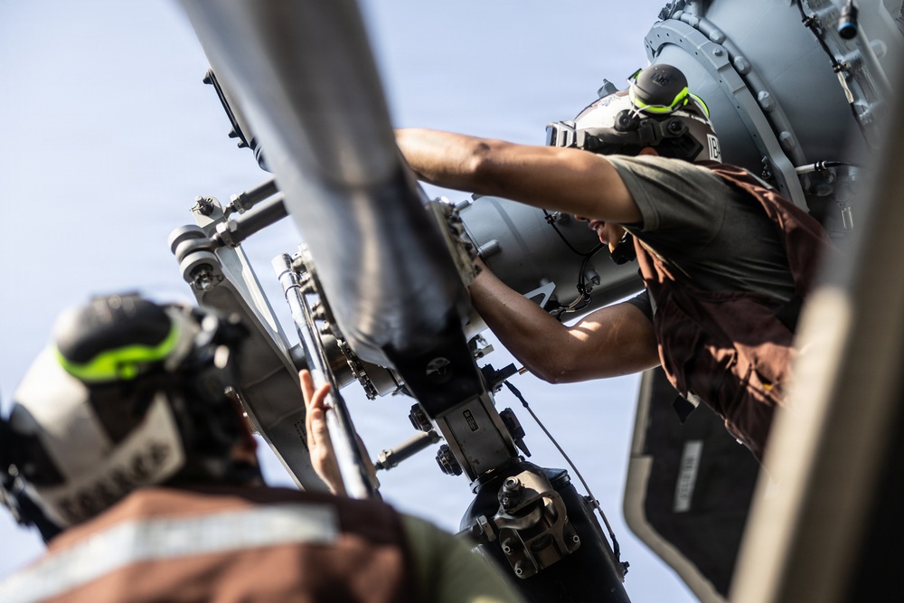 26th Marine Expeditionary Unit’s Type Commanders Amphibious Training | CH-53K Maintenance