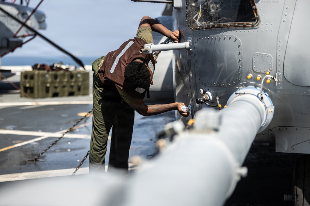 26th Marine Expeditionary Unit’s Type Commanders Amphibious Training | CH-53K Maintenance