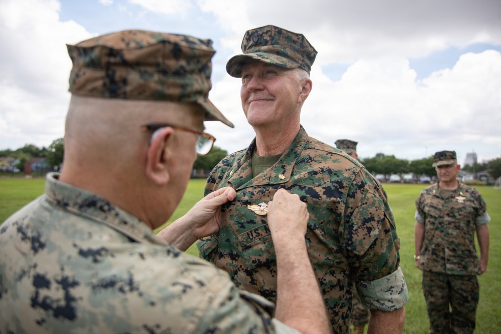U.S. Sailor Earns Fleet Marine Forces Pin at the Age of 67 in New Orleans