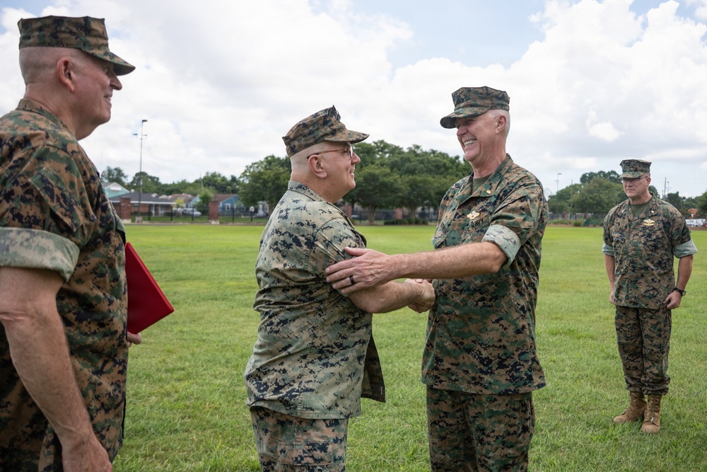 U.S. Sailor Earns Fleet Marine Forces Pin at the Age of 67 in New Orleans