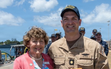 USS Toledo (SSN 769) Sailor receives the    Rear Adm. Willis A. “Pilly” Lent Tactics and Warfighting Award