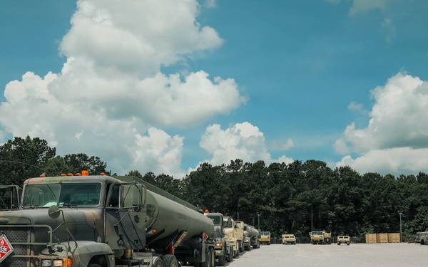 737th Transportation Company transports fuel to Keesler Air Force Base during Operation Sentinel Justice