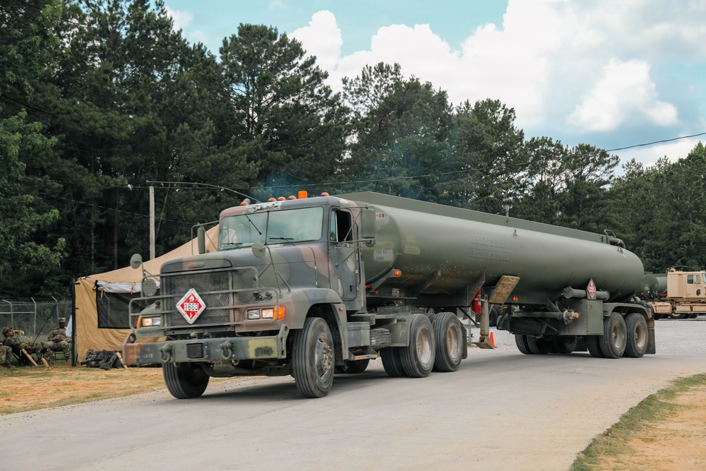 737th Transportation Company transports fuel to Keesler Air Force Base during Operation Sentinel Justice