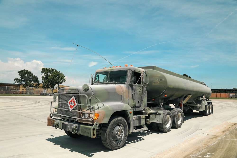 737th Transportation Company transports fuel to Keesler Air Force Base during Operation Sentinel Justice