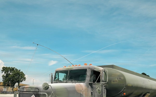 737th Transportation Company transports fuel to Keesler Air Force Base during Operation Sentinel Justice
