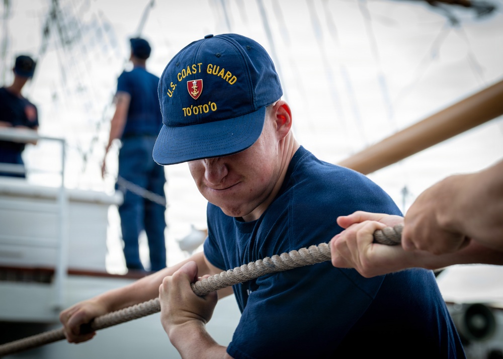 U.S. Coast Guard Cutter Barque Eagle begins second training phase of 2026 season