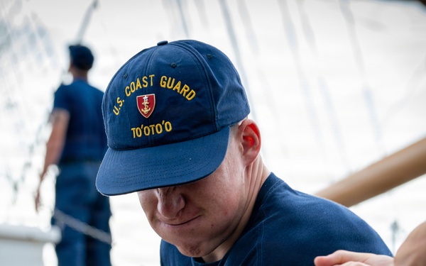 U.S. Coast Guard Cutter Barque Eagle begins second training phase of 2026 season