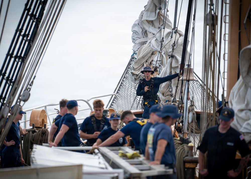 U.S. Coast Guard Cutter Barque Eagle begins second training phase of 2026 season