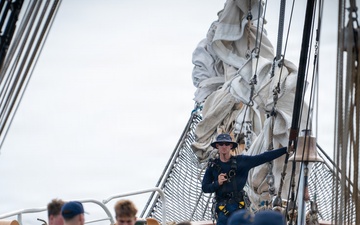 U.S. Coast Guard Cutter Barque Eagle begins second training phase of 2026 season