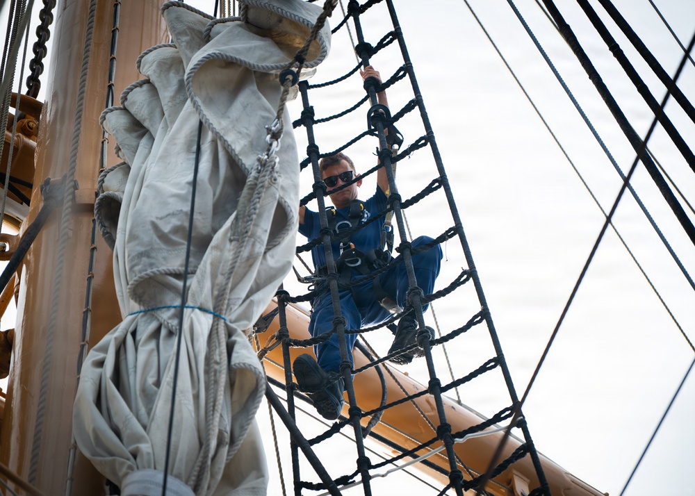 U.S. Coast Guard Cutter Barque Eagle begins second training phase of 2026 season