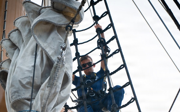U.S. Coast Guard Cutter Barque Eagle begins second training phase of 2026 season