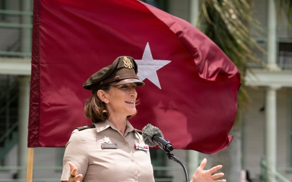 Brig. Gen. Teyhen speaks at Celebration of Service ceremony