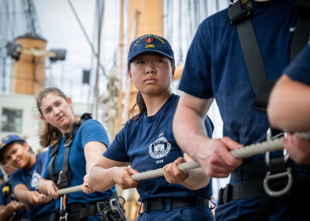 U.S. Coast Guard Cutter Barque Eagle begins second training phase of 2026 season