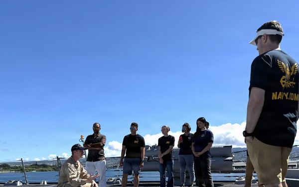 USS Carl M. Levin hosts future Navy officer candidates