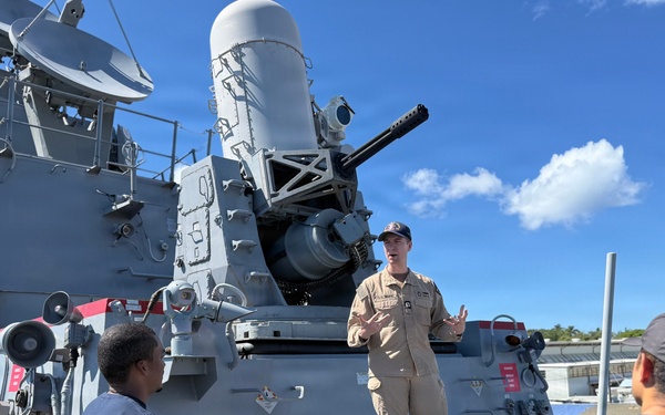 USS Carl M. Levin hosts future Navy officer candidates
