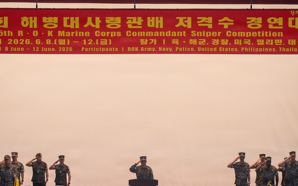 U.S. Marines Participate in the International Sniper Competition: Opening Ceremony