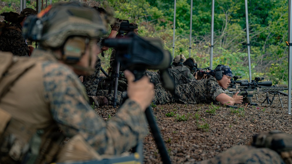 U.S. Marines Participate in the International Sniper Competition: Day 1