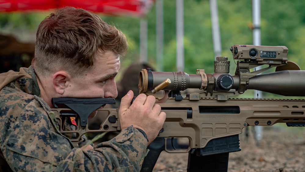 U.S. Marines Participate in the International Sniper Competition: Day 1