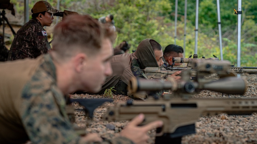 U.S. Marines Participate in the International Sniper Competition: Day 1