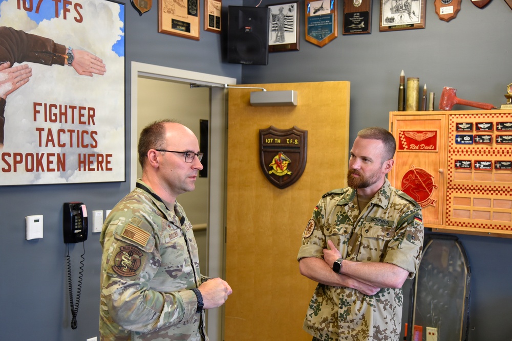 Michigan Air National Guard Hosts German Air Force Officer