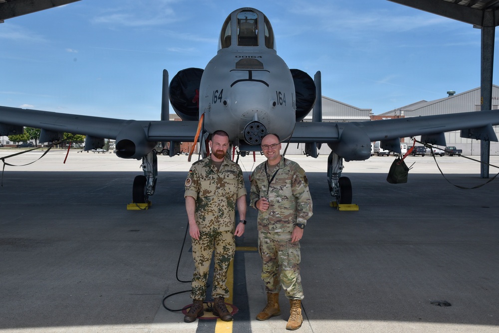 Michigan Air National Guard Hosts German Air Force Officer