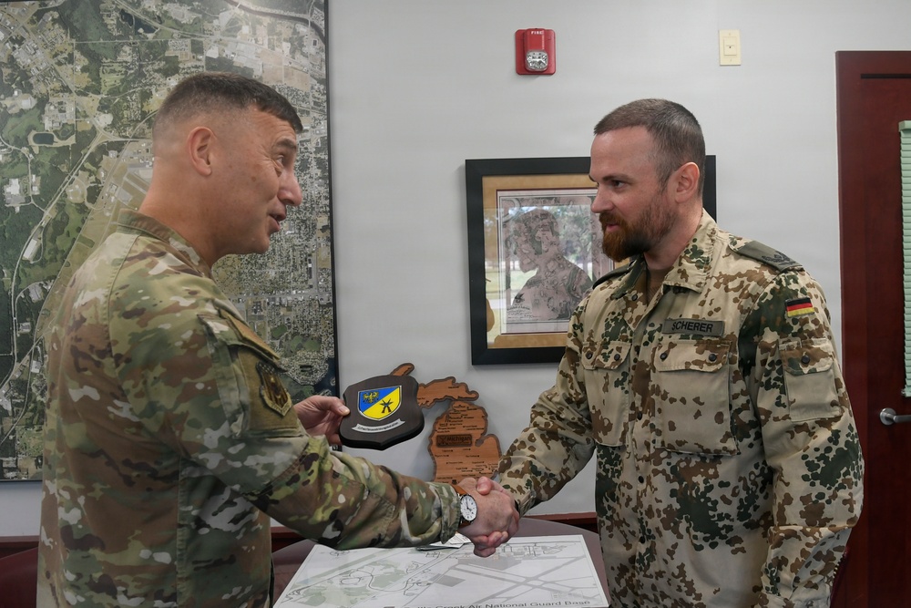 Michigan Air National Guard Hosts German Air Force Officer