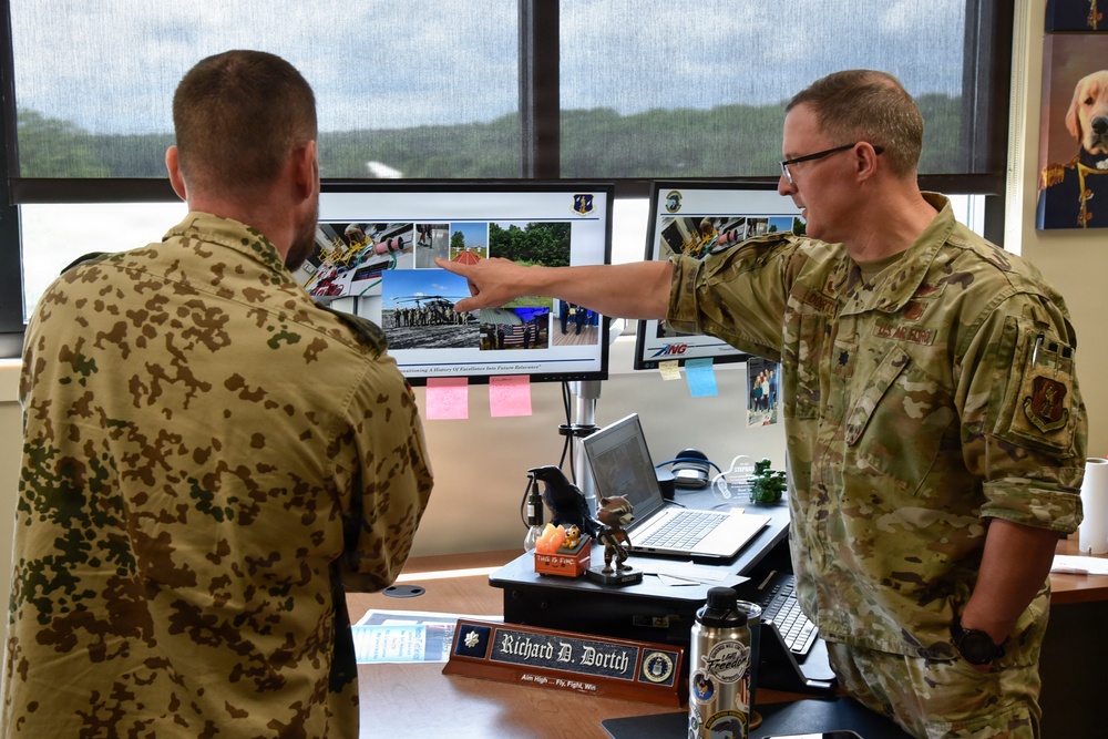 Michigan Air National Guard Hosts German Air Force Officer
