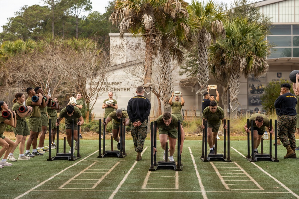 Corporals Course 2-26 Conducts HITT PT