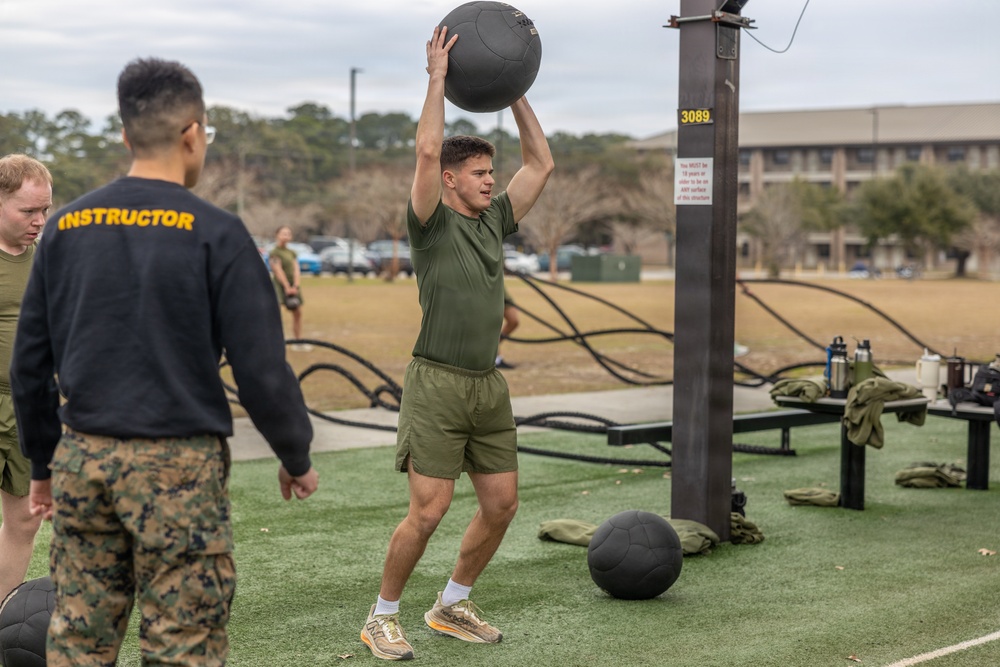Corporals Course 2-26 Conducts HITT PT
