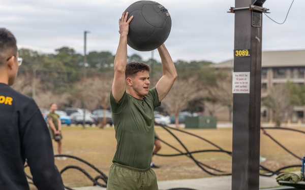Corporals Course 2-26 Conducts HITT PT