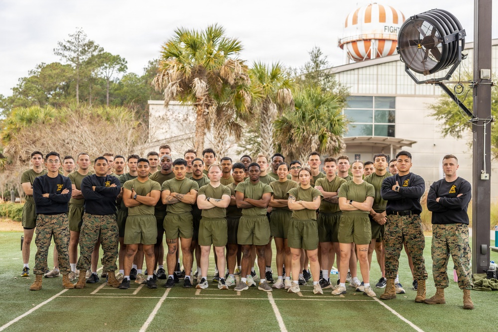 Corporals Course 2-26 Conducts HITT PT