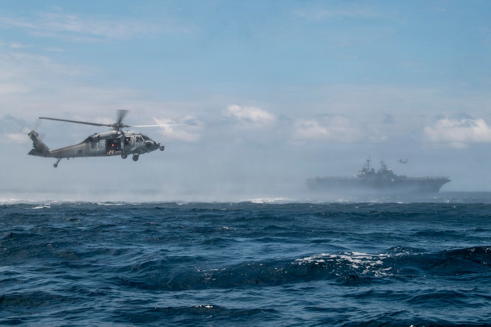 USS Boxer, HSC 21 Conduct Search and Rescue Qualifications