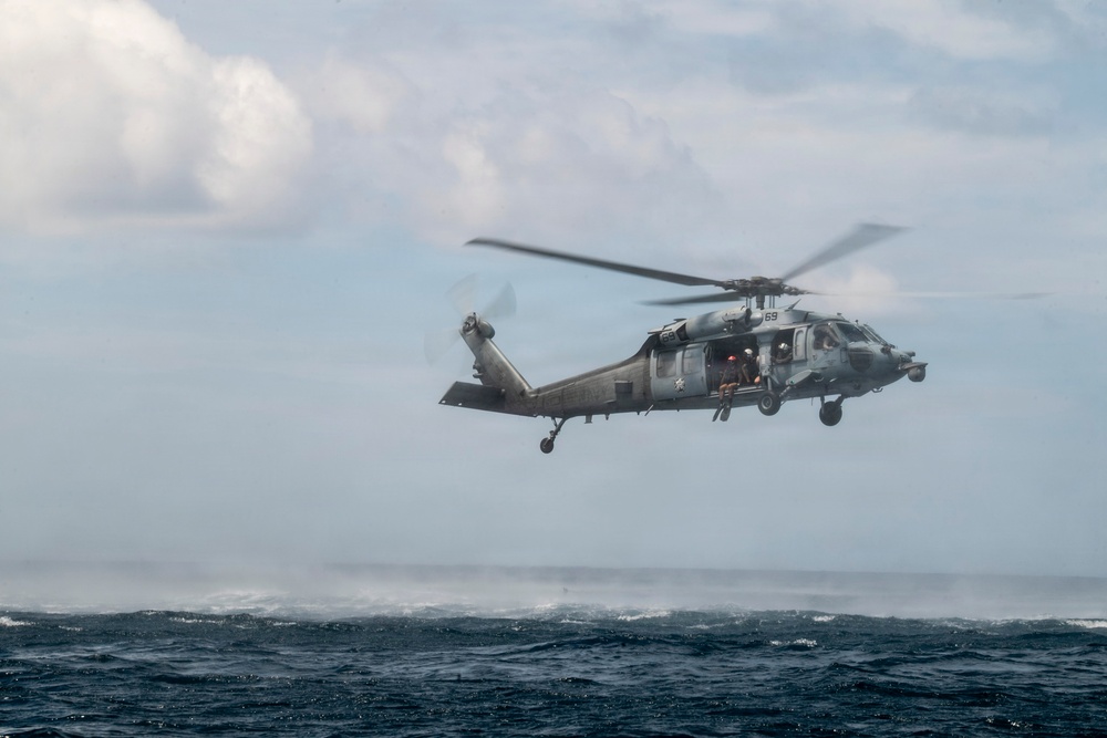 USS Boxer, HSC 21 Conduct Search and Rescue Qualifications