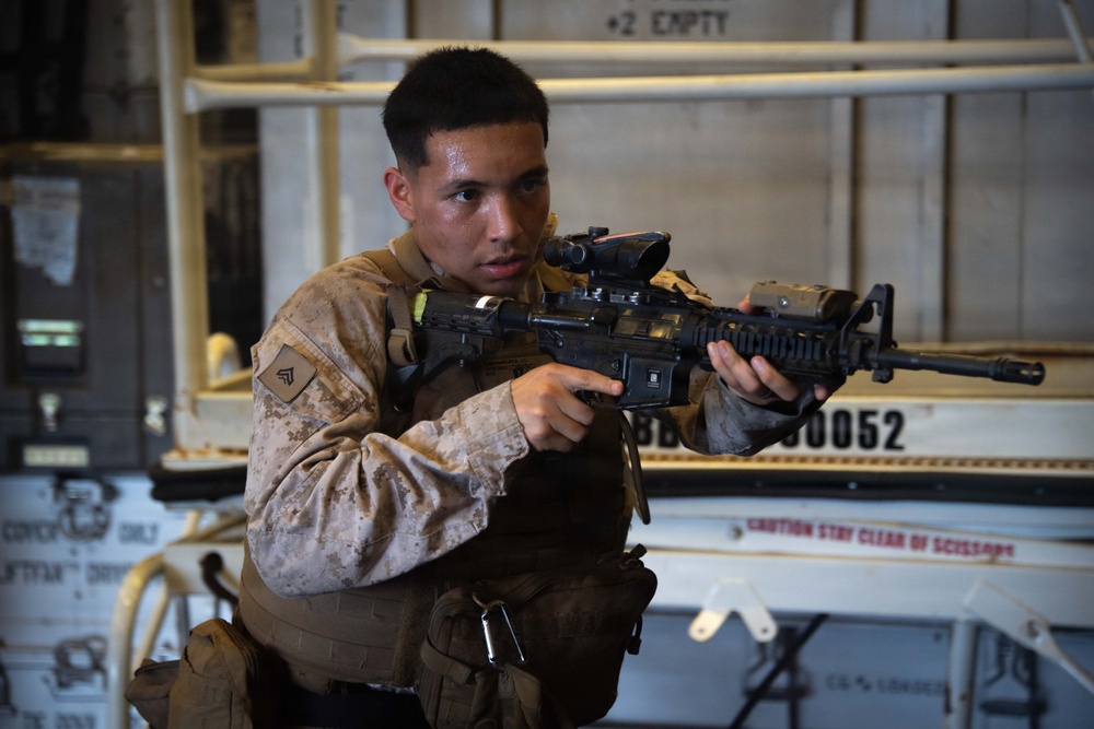 U.S. Marines Build Combat Readiness Aboard USS Boxer