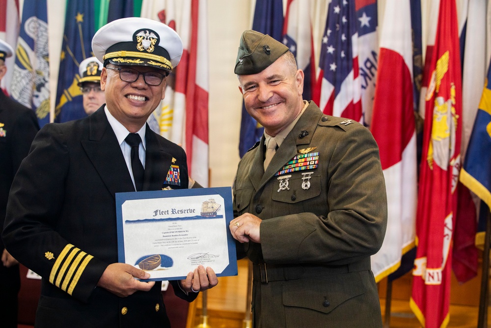 U.S. Navy Capt. Dominick Fernandez retirement ceremony