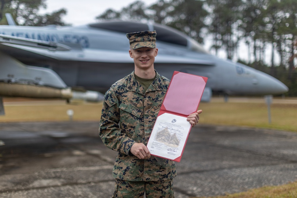 Sgt. Taube Meritorious Promotion