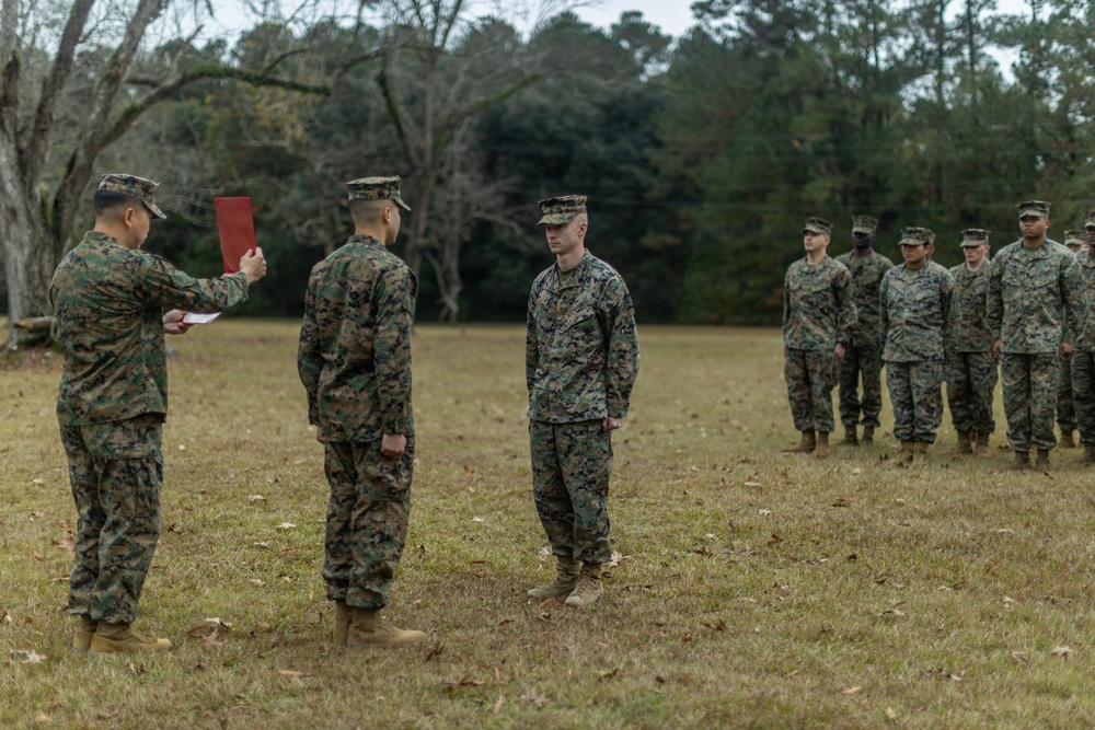 Sgt. Taube Meritorious Promotion