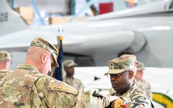 1st Brigade of the 104th Training Division colors casing ceremony