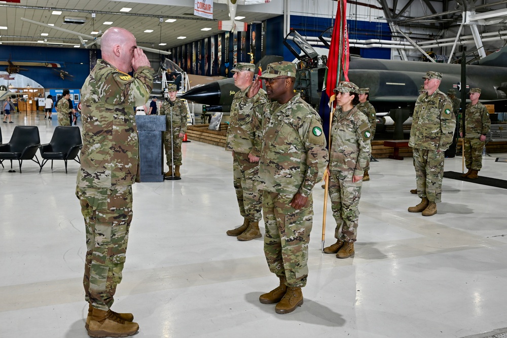 1st Brigade of the 104th Training Division colors casing ceremony
