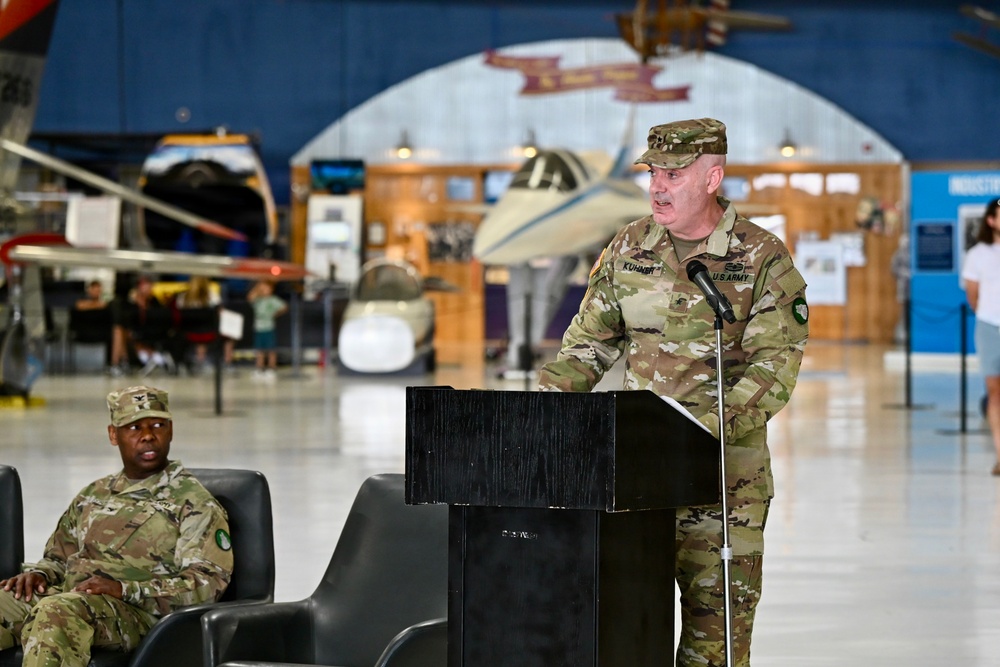 1st Brigade of the 104th Training Division colors casing ceremony
