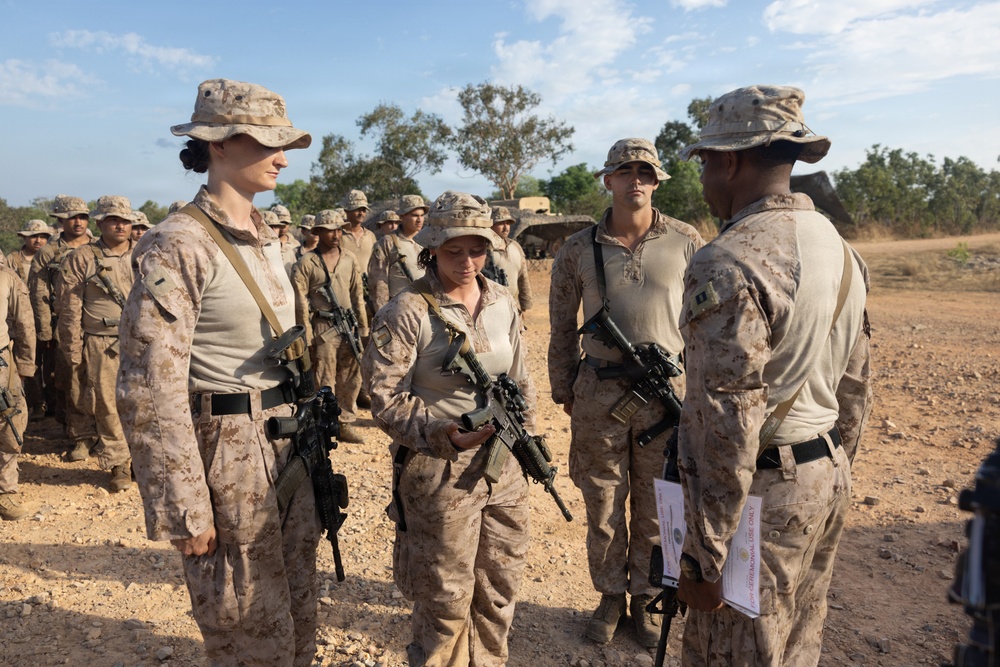 Exercise Predator’s Walk 26: US Marines hold promotion in field